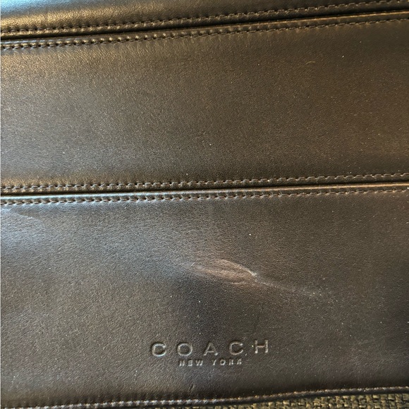 Coach 9091 Black Envelope Crossbody Shoulder Bag Leather - Picture 2 of 5